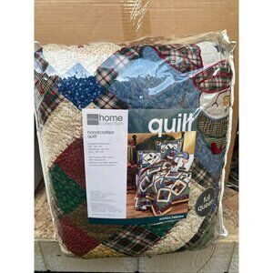 Vintage 2000s JC Penney Santa’s Helpers Quilt Full/Queen Christmas NEW